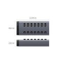 [RETURNED ITEM] Ugreen multifunctional HUB 7in1 USB Type C - 7x USB Type A 3.0 PD DC 12V gray (CM481
