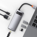 [RETURNED ITEM] Baseus Metal Gleam 6in1 Multifunctional USB Type C Hub - USB Type C Power Delivery 1