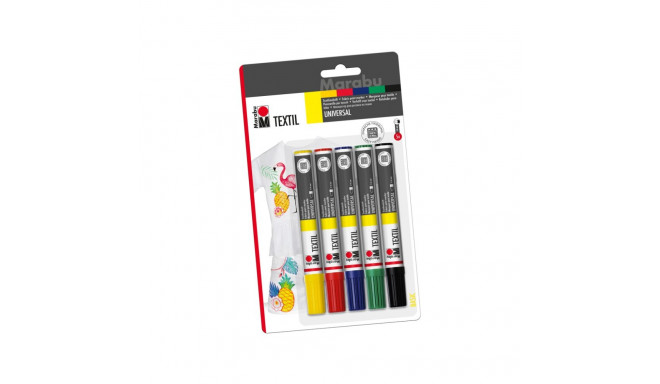 Marker tekstiilile 2-4mm 5tk