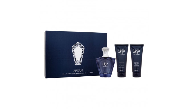 Afnan Turathi Blue Eau de Parfum (90ml) (Edp 90 ml + Shower Gel 100 ml + Aftershave Balm 100 ml)