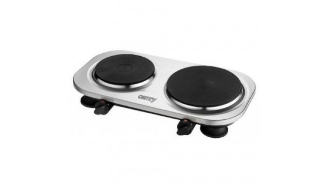 Camry CR 6511 Number of burners/cooking zones 2, Rotary knobs, Stainless steel, Electric, Hot plate