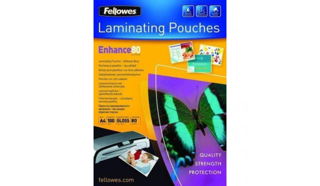 Fellowes LAMINATOR POUCH ADHESIVE BACK/A4 80 100PCS 5302202