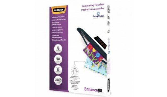 Fellowes LAMINATOR POUCH IMAGELAST/A5 80 100PCS 5306002