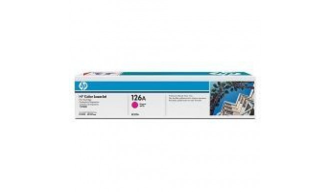 HP HP 126A Magenta Toner Cartridge, 1000 pages, for Color LaserJet CP1025, Pro 100, Pro 200, M275 se