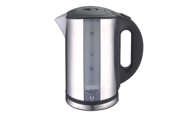 Adler Kettle AD 1216 Standard, Stainless steel, Stainless steel, 2000 W, 360 rotational base, 1.7 L