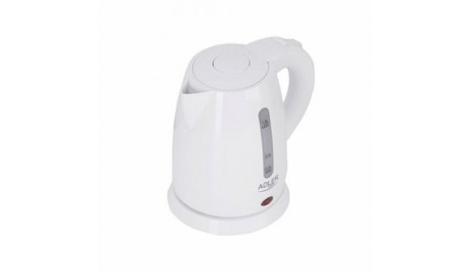 Adler Kettle AD 1272 Electric, 1600 W, 1 L, Stainless steel/Polypropylene, 360 rotational base, Whit