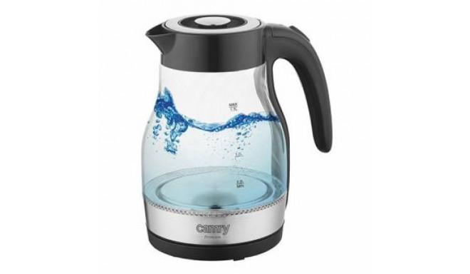 Camry Kettle CR 1300 Electric, 2200 W, 1.7 L, Stainless steel, 360 rotational base, Black