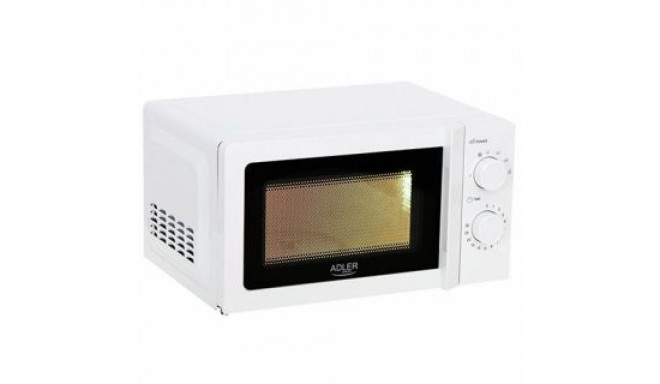 Adler Microwave Oven AD 6205 Free standing, 700 W, White, 5, Defrost, 20 L