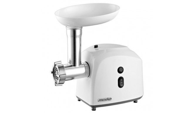 Mesko MS 4805 Meat mincer, Power 600W, Bowl, Middle size sieve, Mince sieve, Poppy sieve, Plunger, S