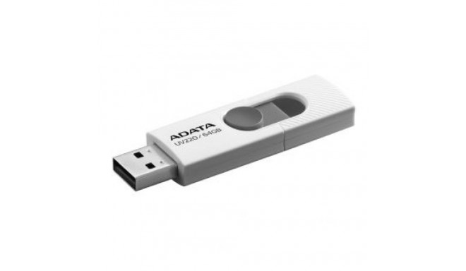 ADATA UV220 64 GB USB 2.0 White/Gray