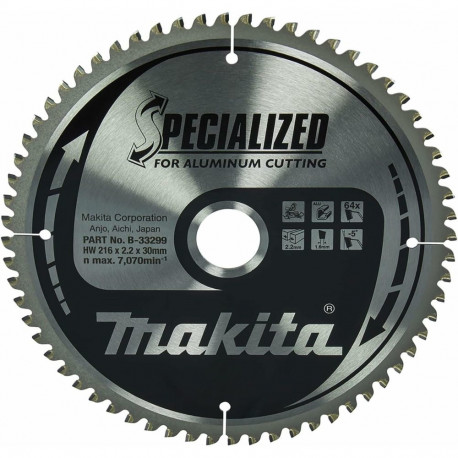 lõikeketas alumiiniumile MAKITA 216x2.2x30mm