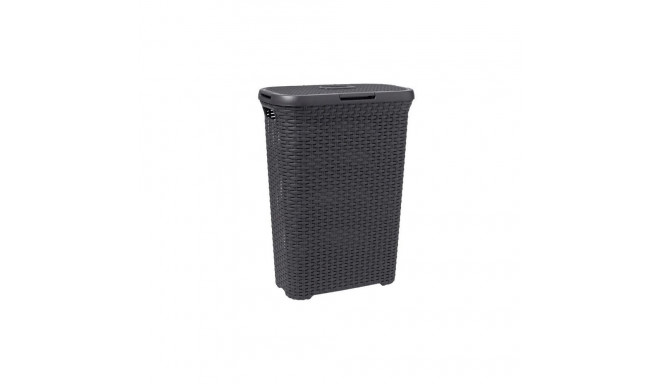 Curver NATURAL STYLE laundry basket 60L Dark grey