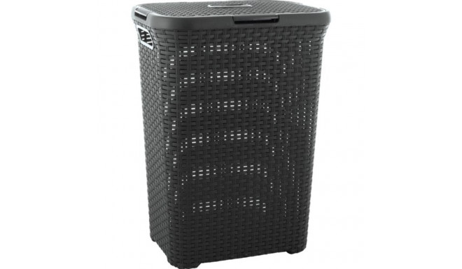 Curver NATURAL STYLE laundry basket 60L Dark grey