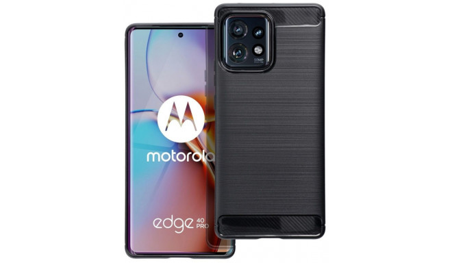 Forcell защитный чехол Carbon Motorola Edge 40 Pro, черный