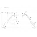 MULTIBRACKETS VESA gaasitõstehoob üksik must 15 tolli-32 tolli 3-7,5 kg 75x75-100x100