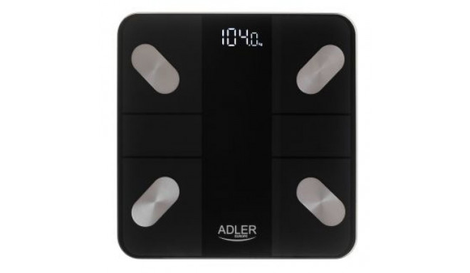 Adler Smart Bathroom Scale | AD 8186b | Maximum weight (capacity) 180 kg | Accuracy 100 g | Body Mas