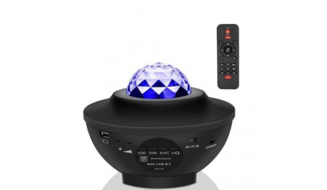 Elight S1 Star Galaxy Sky projector with Bluetooth speaker USB / Micro SD Play Remote Black