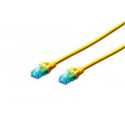 Digitus CAT 5e U-UTP Patch cord, PVC AWG 26/7, Modular RJ45 (8/8) plug, 1 m, Yellow