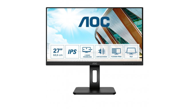 AOC Q27P2Q LED ekraan 68.6 cm (27") 2560 x 1440 pikslit Quad HD must