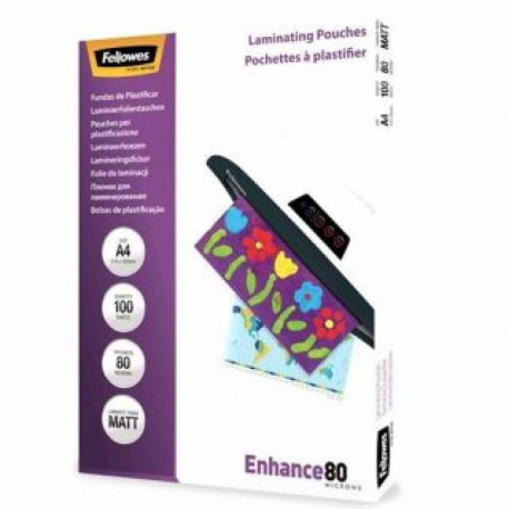 Fellowes LAMINATOR POUCH MATT/A4 80 100PCS 5452103