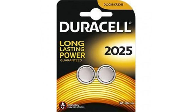 Duracell Button Cells DL2025 Lithium, 2 pc(s)