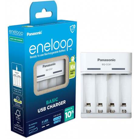 Panasonic eneloop laadija BQ-CC61USB (avatud pakend)