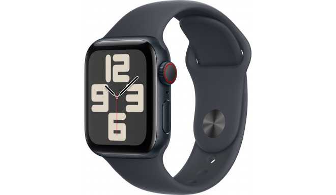 Apple Watch SE 2 GPS + Cellular 40mm Sport Band M/L, midnight (MRGA3ET/A)