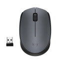 Logitech M170 Wireless Mouse, RF Wireless, 1000 DPI, Grey/Black