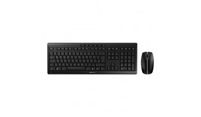 CHERRY Stream Desktop keyboard Mouse included Office RF Wireless QWERTZ German Black