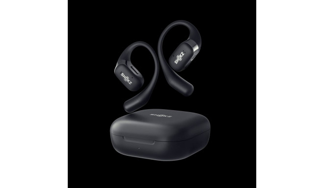 "Shokz OpenFit Black Bluetooth Wireless Bone Conduction Headset"