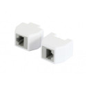 "ALLNET TP-TP Kupplung CAT6A Buchse 1:1 8-pol. RJ45 magnetische Sicherungskupplung 50er Bulk Set Abw