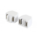 "ALLNET TP-TP Kupplung CAT6A Buchse 1:1 8-pol. RJ45 magnetische Sicherungskupplung 50er Bulk Set Abw