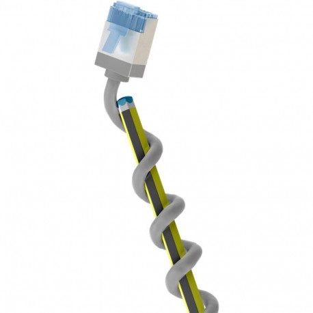 Ultra-Flexible CAT 6A Patch Cable, Slim, U/FTP, grey