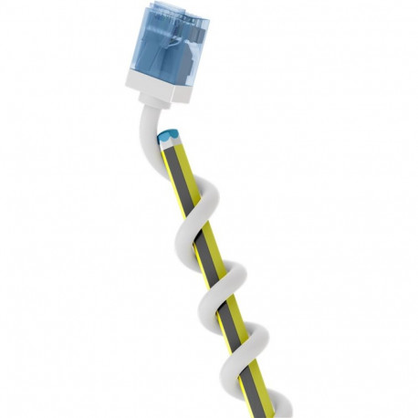 Ultra-Flexible CAT 6A Patch Cable, Slim, U/UTP, white