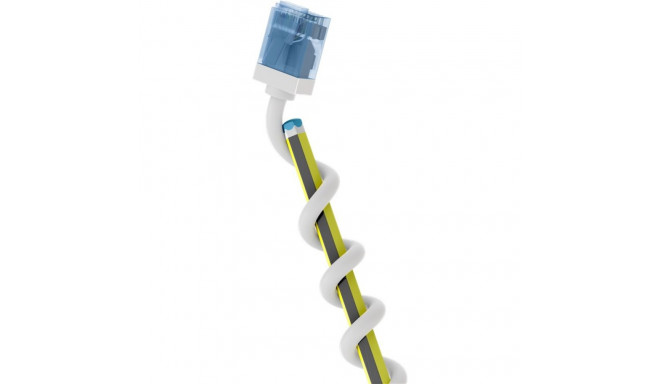 Võrgukaabel Cat6a U/UTP 1.0m, valge, LSZH, CU, Slim, Ultra-Flex