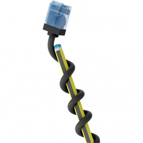 Ultra-Flexible CAT 6A Patch Cable, Slim, U/UTP, black