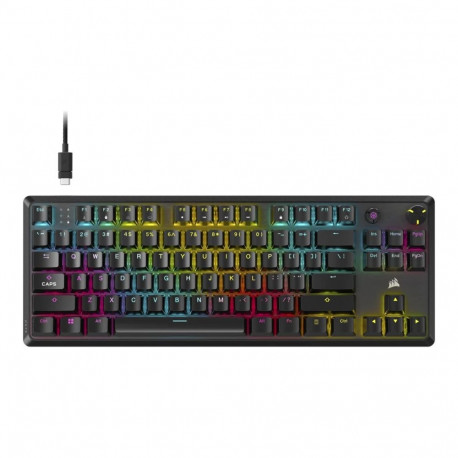 Corsair mängurklaviatuur K70 CORE TKL numbriklahvideta mehhaaniline juhtmega NA MLX RED, must
