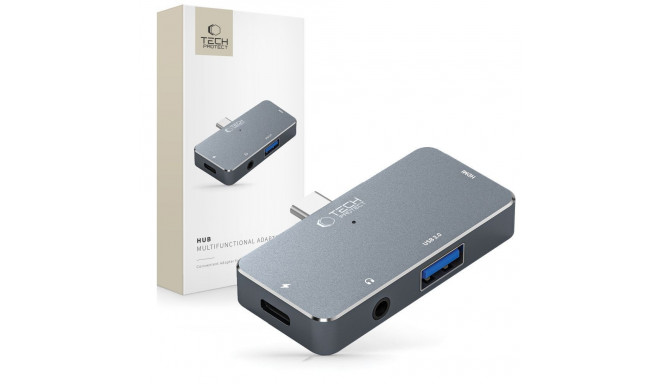 TECH-PROTECT V6-HUB ADAPTER 4IN1 GREY