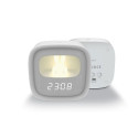 Alarm clock with LED Bunny night light PURE FNL-06 AURORA white square Forever Light