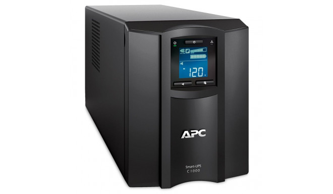 APC Smart-UPS C, Line Interactive, 1000VA, Tower, 230V, 8x IEC C13 outlets, SmartConnect port, USB a