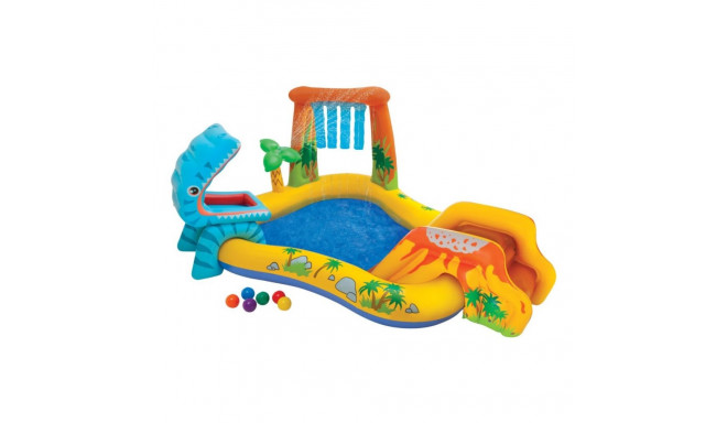 intex täispuhutav dinosauruste mänguväljak karbis 250x192x113cm 57444