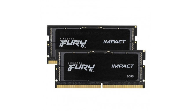 Kingston Technology FURY Impact Black mälumoodul 32 GB 2 x 16 GB DDR5 2400 MHz