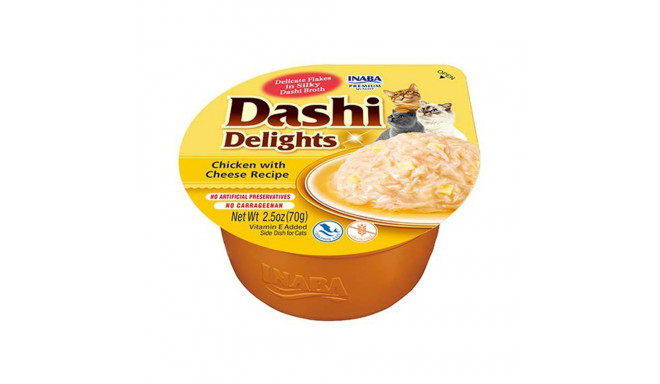 INABA Dashi Delights Chicken with cheese in broth - cat treats - 70g