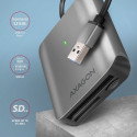 AXAGON CRE-S3 väline kaardilugeja USB-A 3.2 Gen 1, 3-pesaline, SD/microSD/CF, UHS-II