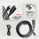 Axagon ADR-310 USB repeater cable 10 m