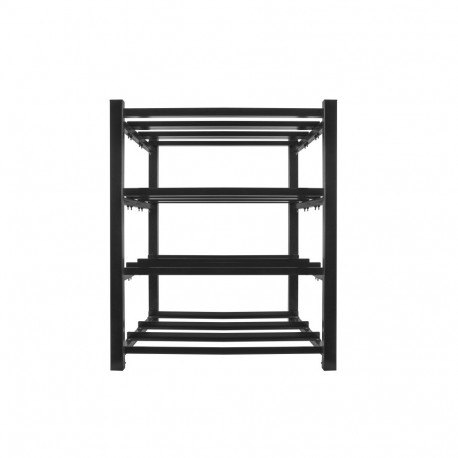 BATTERY FRAME FOR UPS 830X650 3 ROWS 4 LEVELS (12 SHELVES) (FLAT PACK) BLACK LANBERG