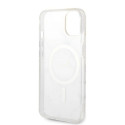 Set Guess GUBPP14SHMEACSH Case+ Charger iPhone 14 6.1" white/white hard case Marble MagSafe