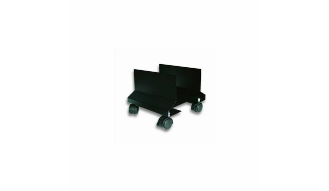 PC housing on wheels, black