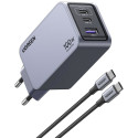 Ugreen Nexode Pro 100W, GaN, USB + 2x USB-C szara