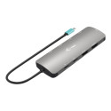 I-TEC USB-C Metal Nano dokk 2x HDMI 1x GLAN 2x USB 3.2 2x USB 2.0 1x USB-C 3.2 Gen.1 Andmeside 1x US